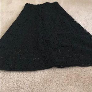 High waisted lace skirt